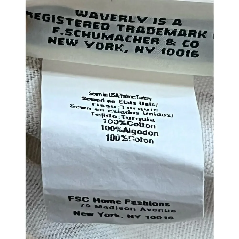 Waverly Valance Palm Tree Sage Green Bamboo 76x17 Beach House Decor Coastal Chic
